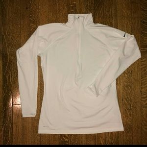 Nike dry fit long sleeve in white xl running